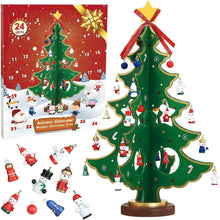 Adventskalender Mini Weihnachtsbaum Holz 3D DIY Dekoration
