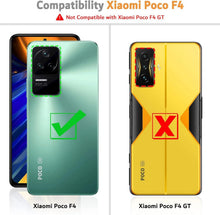 Xiaomi Poco F4 5G Leder Handyhülle mit Kartenschlitzen und