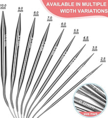 Coopay Rundstricknadel Set 9 Stück Edelstahl 40 cm 2,5-10 mm