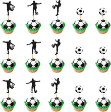 48er Fußball Cupcake Topper Set für Muffins & Kuchen