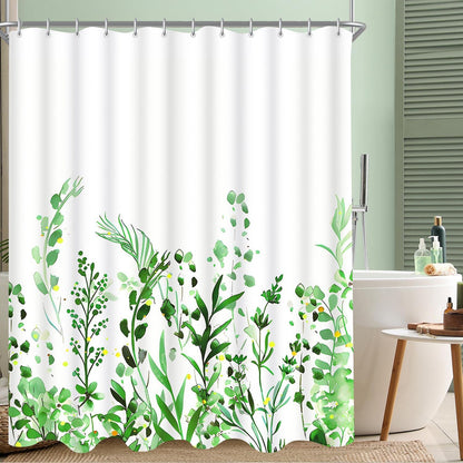 Duschvorhang Blumenmuster Wasserdicht Textil 150x180 Antischimmel