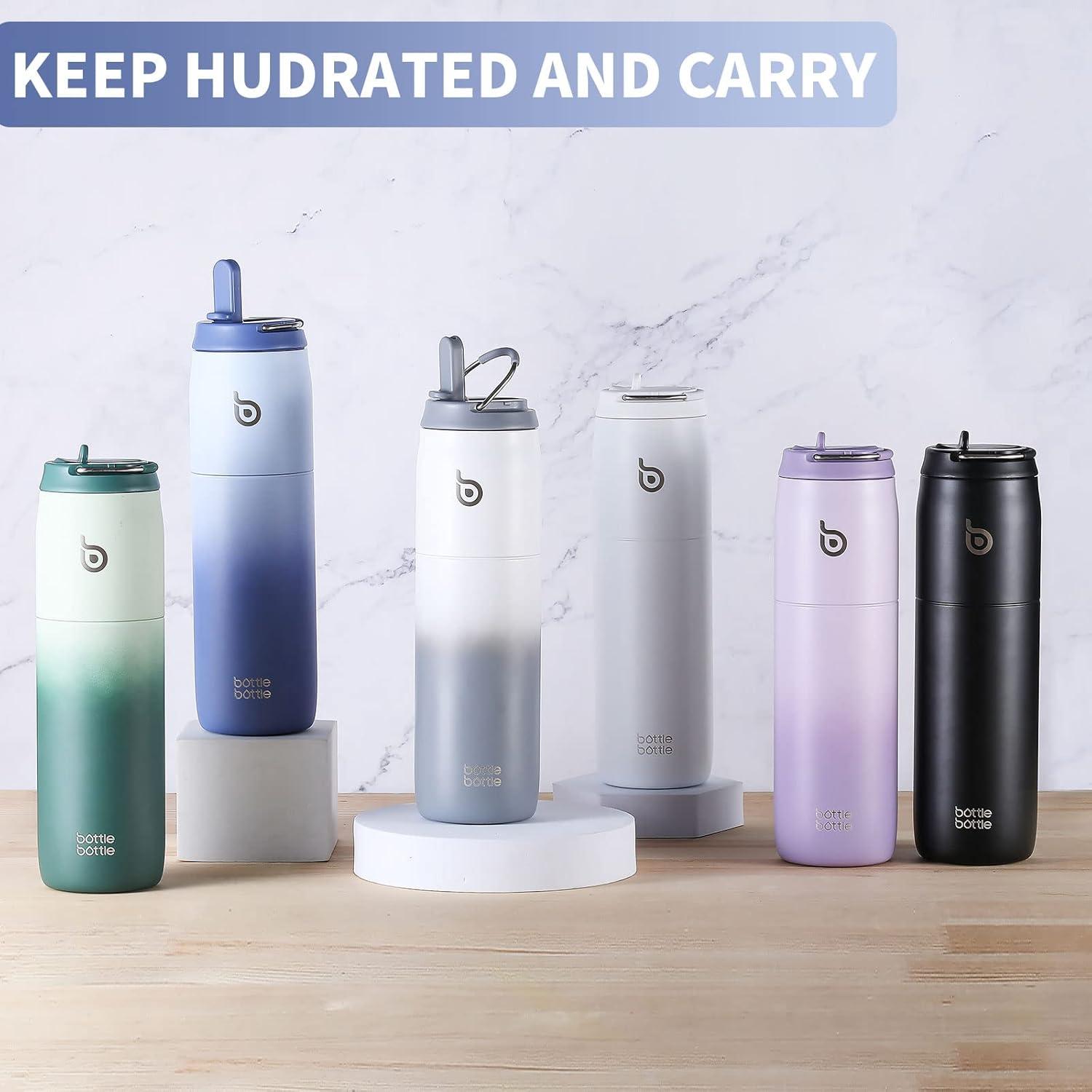 Isolierte Wasserflasche Edelstahl 32oz Strohhalm Griff auslaufsicher BPA-frei