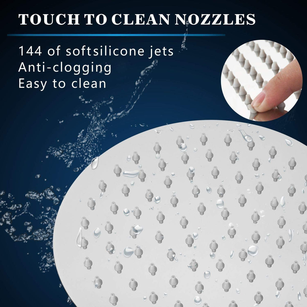 30cm Regenbrause Chrom Edelstahl Duschkopf Wand/Decke