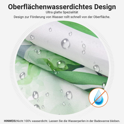 Duschvorhang Blumenmuster 120x200cm Antischimmel Textil