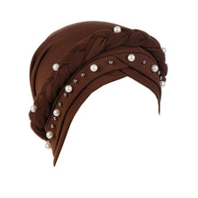 Turban Damen Kopftuch mit Perle – Chemo & Haarausfall Hut
