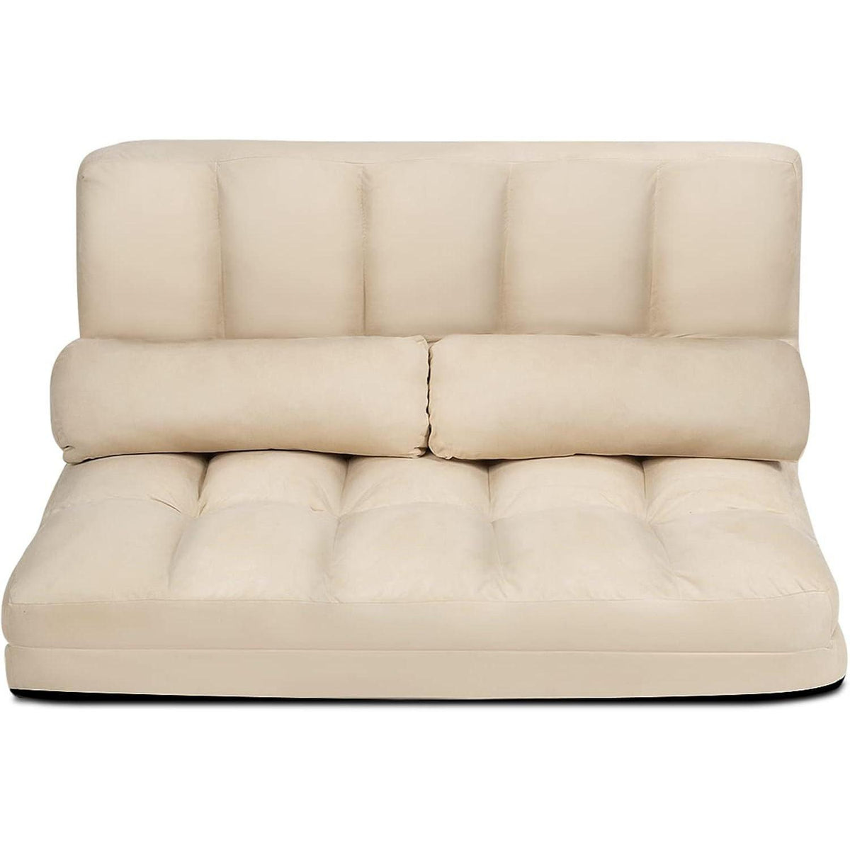 2-Sitzer Bodensofa mit Schlaffunktion & 6-stufiger Verstellung