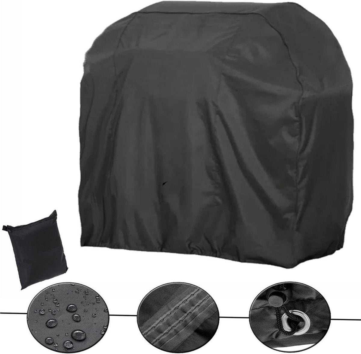 Grillabdeckung 420D Gasgrill Winterfest Wasserdicht 117x66x117cm