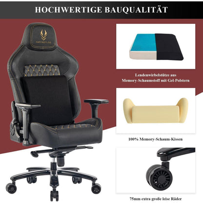 Fantasylab Gaming Stuhl 200KG Belastbarkeit Bürostuhl