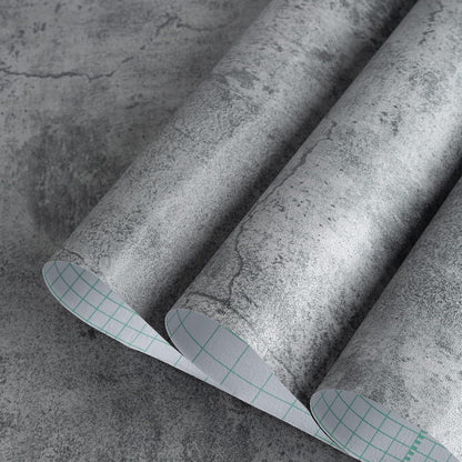 Dunkelgrau Selbstklebende Tapete 3D Beton Textur 80CMx4M Vinyl-Wasserfeste