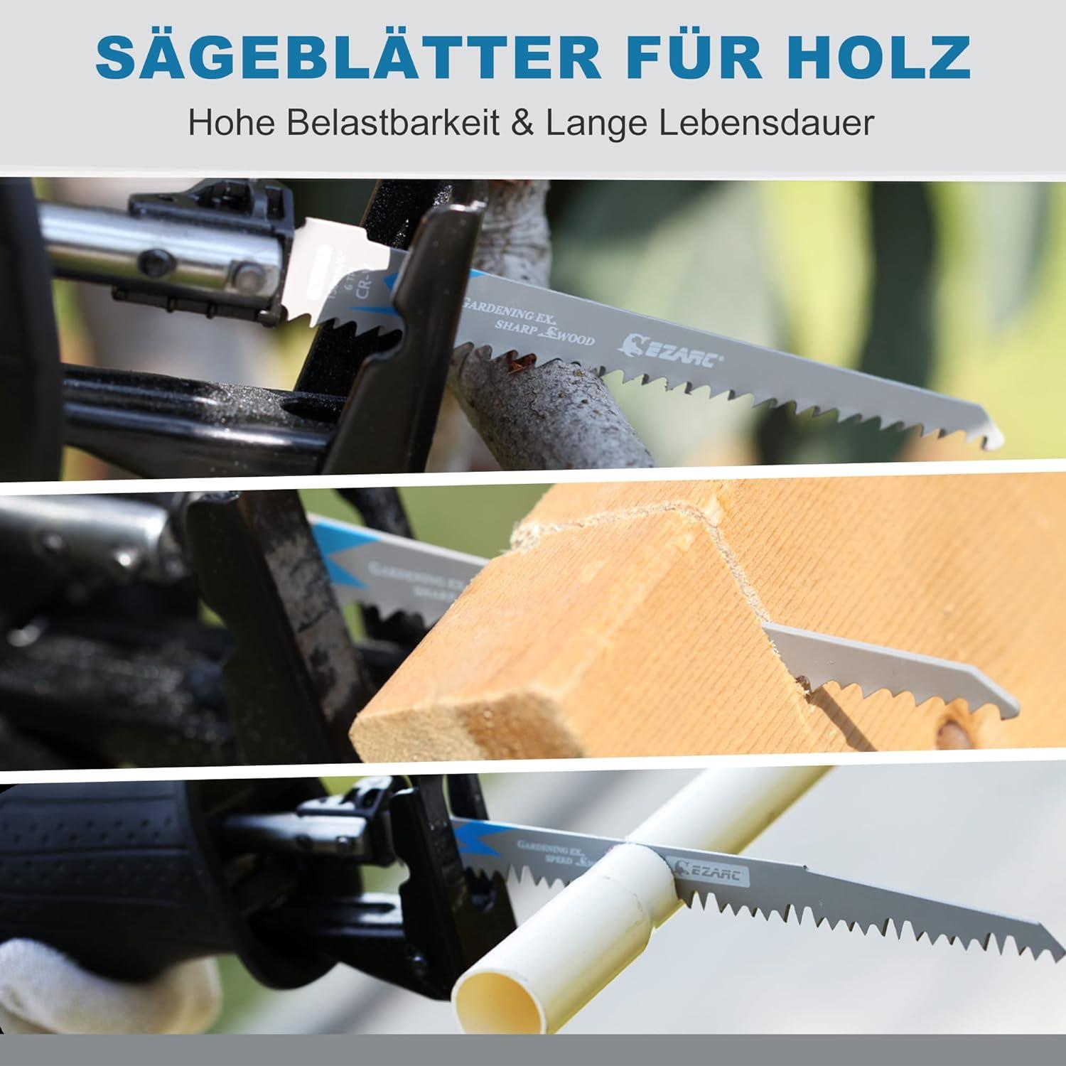 EZARC Säbelsägeblätter Set 5tlg für Holz schnelle Schnitte