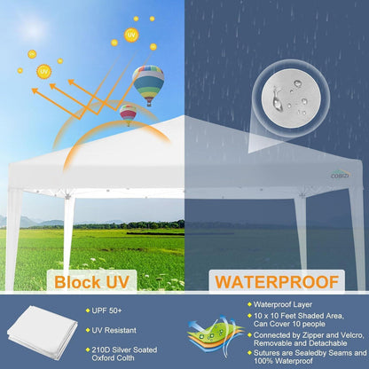 3x3m Pop-Up Pavillon Wasserdicht – Gartenparty & Events