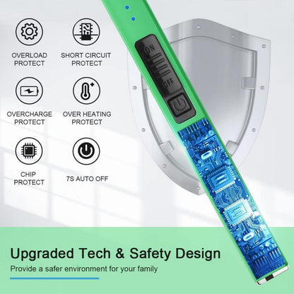 Elektrisches Feuerzeug SUPRUS USB-Lichtbogenanzünder, grün
