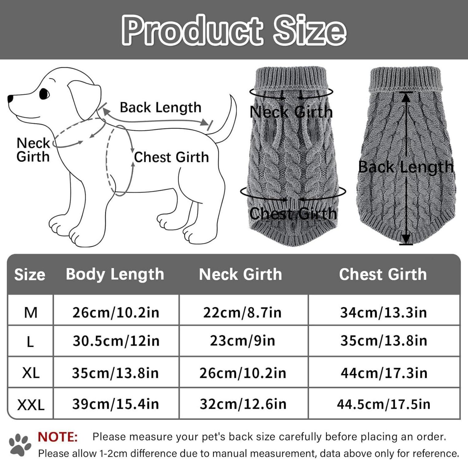 Hundepullover Winter Rollkragen Strickpullover Weich