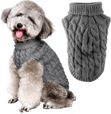 Strickpullover Hund Winter Warm Small Dog Rollkragen Puli Kleine