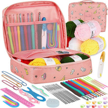 59-teiliges Ergonomisches Häkelnadel-Set mit Häkelgarn und Zubehör