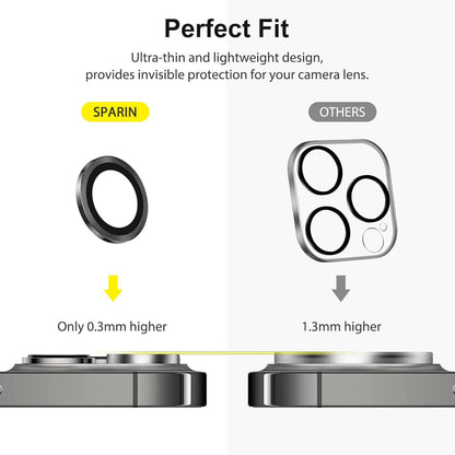 SPARIN Kameraschutz für iPhone 13 Pro Max 9H Gehärtetes Glas HD Klarheit