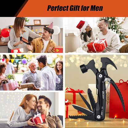 Multitool Hammer Geschenk Männer 12-in-1 Werkzeug Adventskalender