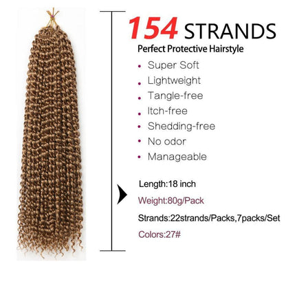 Passion Twist Häkelhaar 7er Pack 18 Zoll