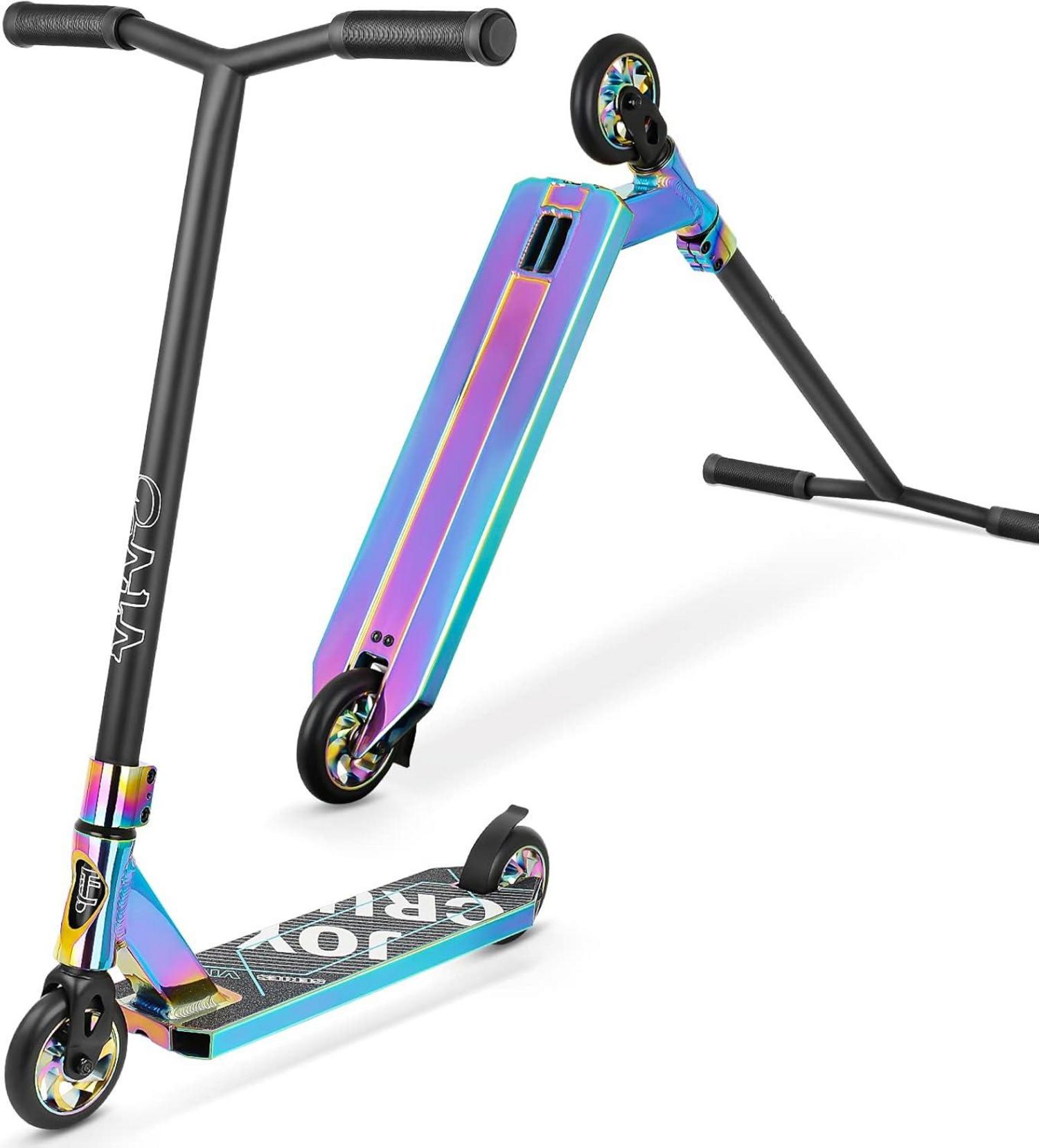 Joycruise Stunt Scooter für Kinder & Erwachsene 110mm Räder Alu Core
