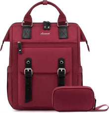 Damen Rucksack 17 Zoll Laptop Schul Uni Reise Arbeit Wasserdicht Grey