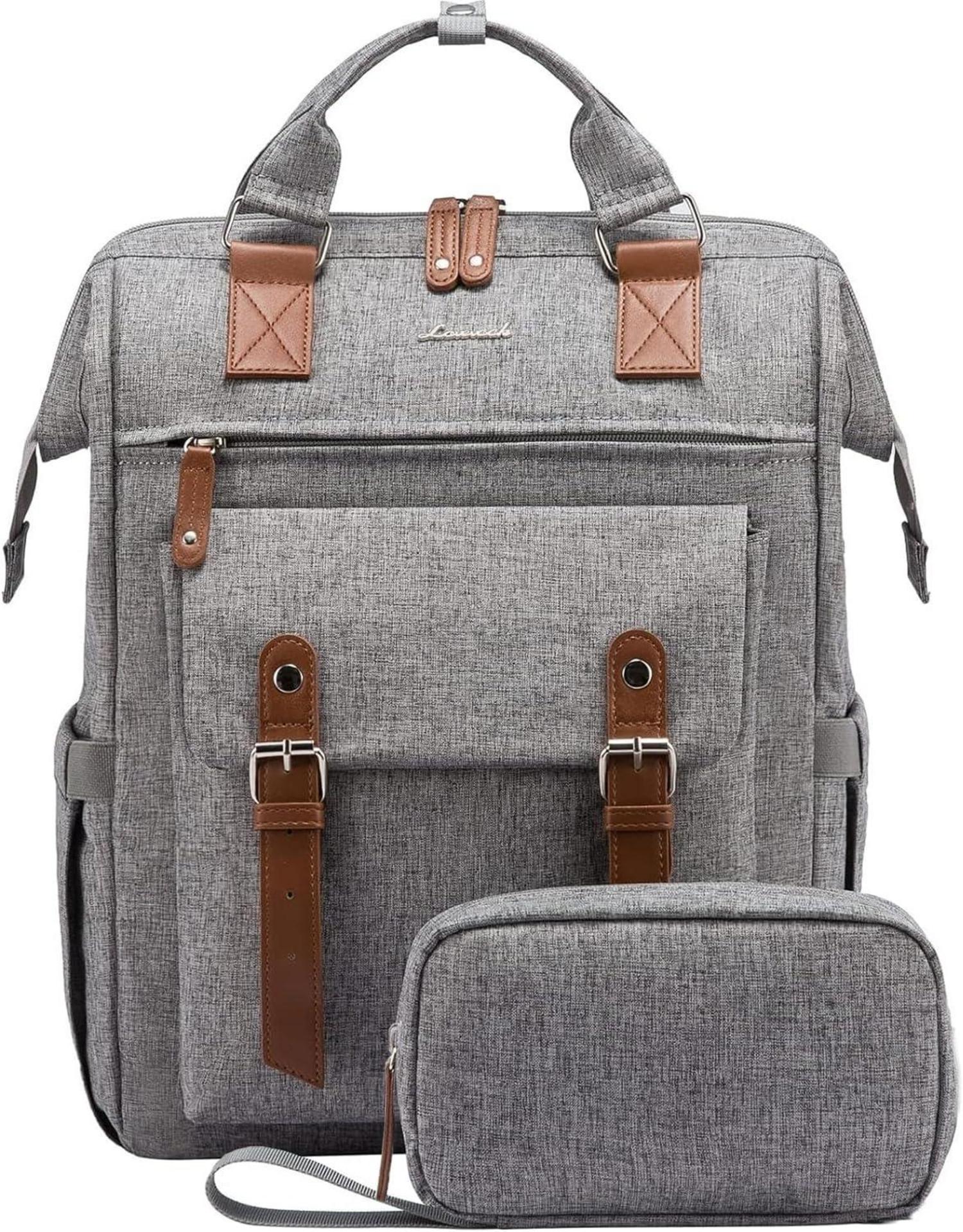 Damen Laptop Rucksack 15,6 Zoll Wasserdicht Uni Business Reise