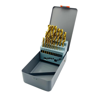HSS Bohrer Set TiN beschichtet 25tlg. 1-13mm Split Point