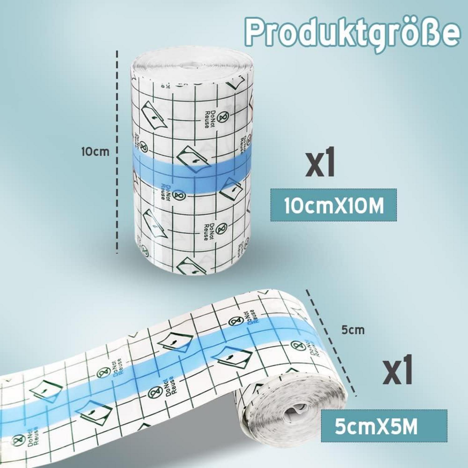 2er Set Transparente Wasserdichte Bandagen elastisch