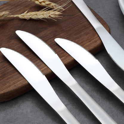 Tafelmesser Set 16 Stück Messer Set Buttermesser Edelstahl