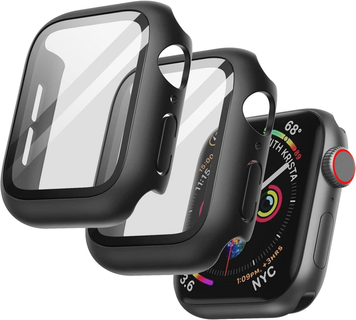 Schutzhülle mit Displayschutz für Apple Watch SE Series 6 5 4 40 mm