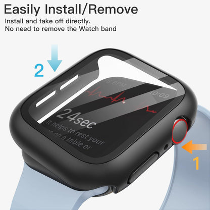 JETech Hülle Displayschutz Apple Watch SE Series 6 5 4 40mm Schwarz
