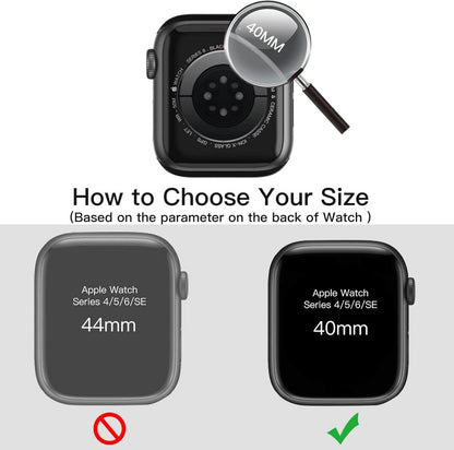 Displayschutz Hülle Apple Watch SE Series 6 5 4 40mm Blau