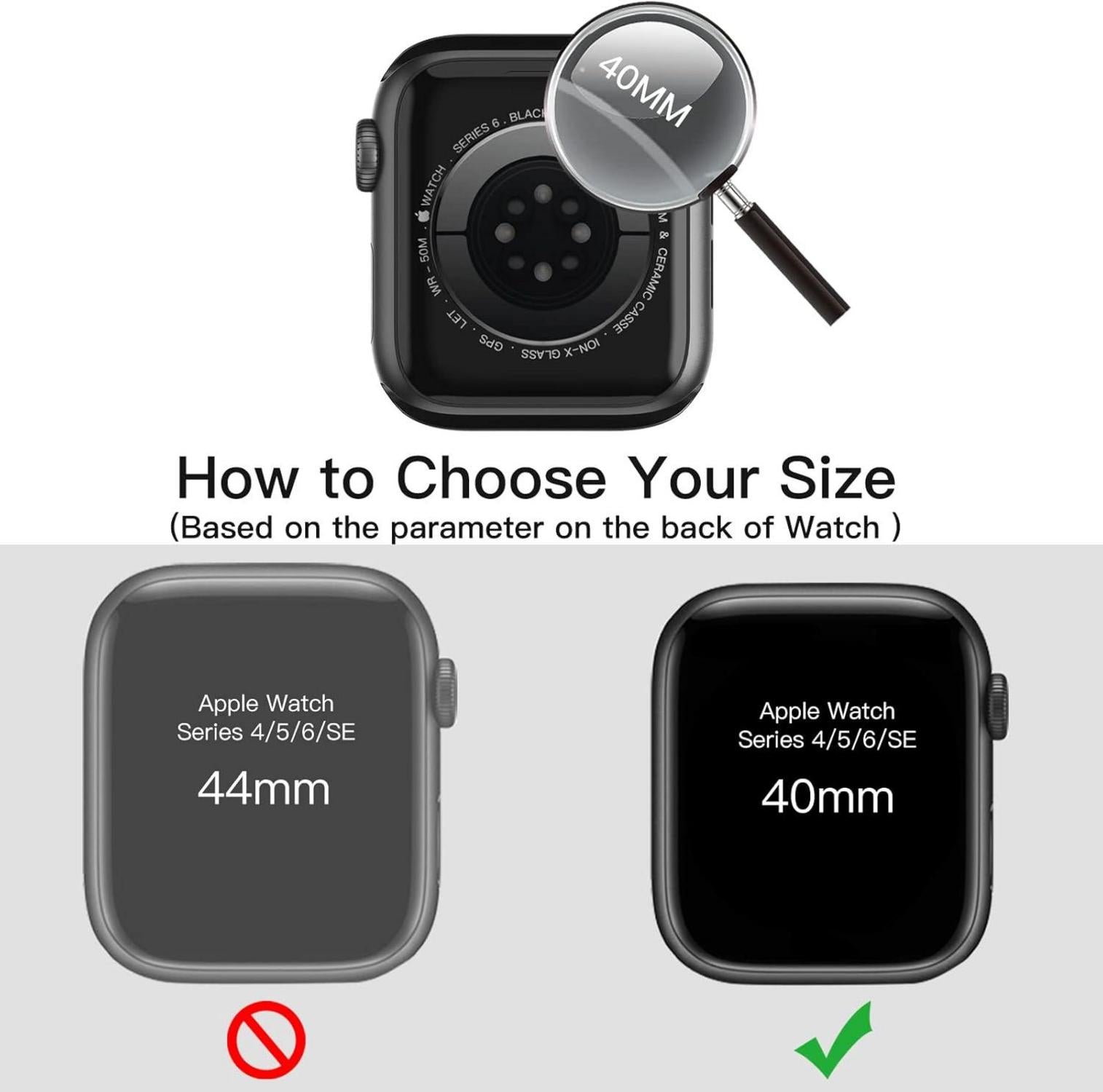 Displayschutz Hülle Apple Watch SE Series 6 5 4 40mm 2