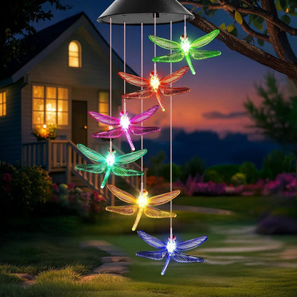 Leuchtende Libelle Windspiele Solar Geschenk Mama Oma