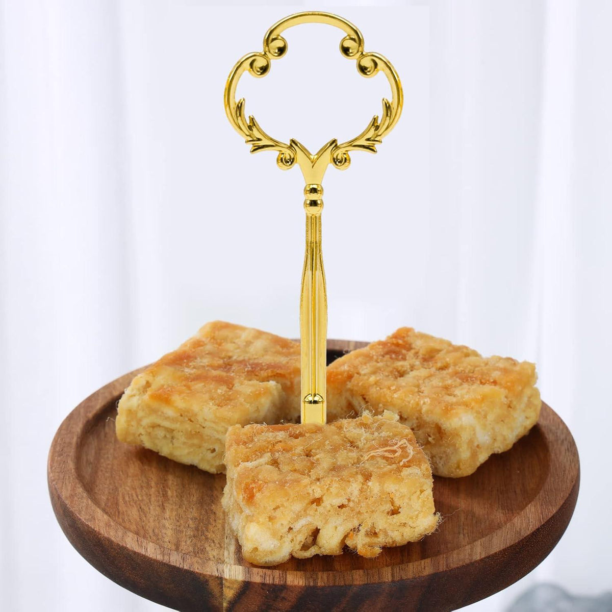 Goldene Etageren Stangen Set 6 Stück Etagere Bausatz Metallstangen