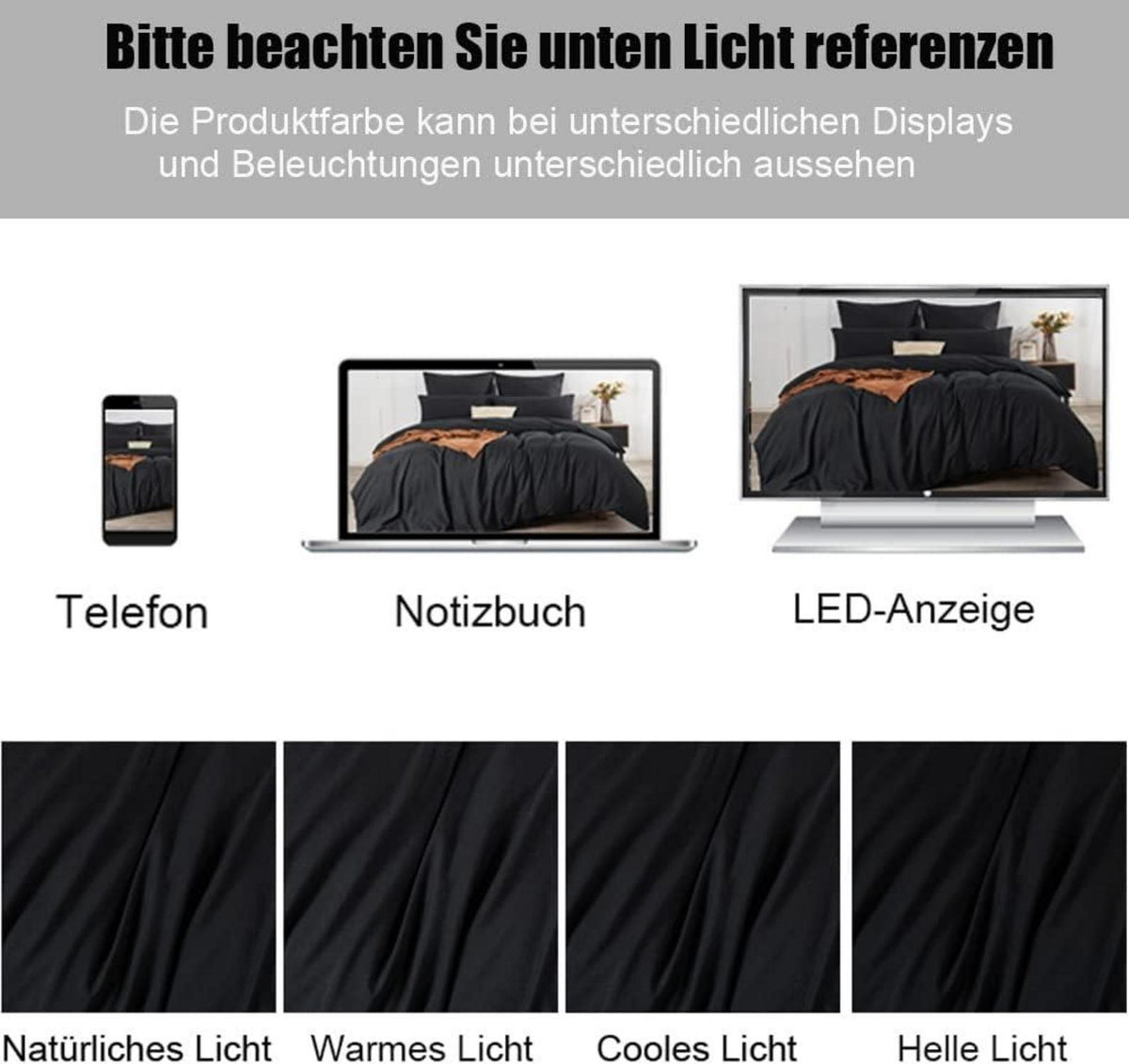 Soifox Kissenbezug 80x80 Schwarz 2er Set Mikrofaser mit Reißverschluss