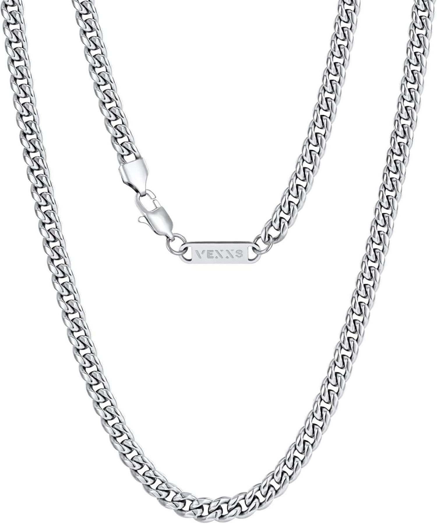 Panzerkette Herren 18K Gold Cuban Halskette Hip Hop Nickel-frei