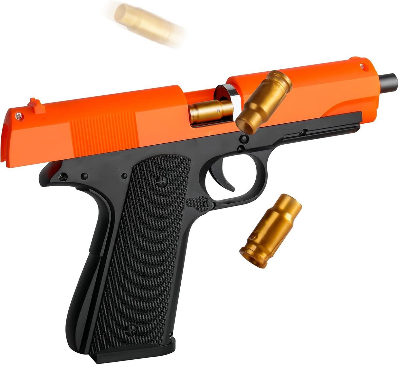 Kinder Spielzeug Pistole Blaster Schaumstoff Soft Bullets 60 Kugeln 2 Magazine