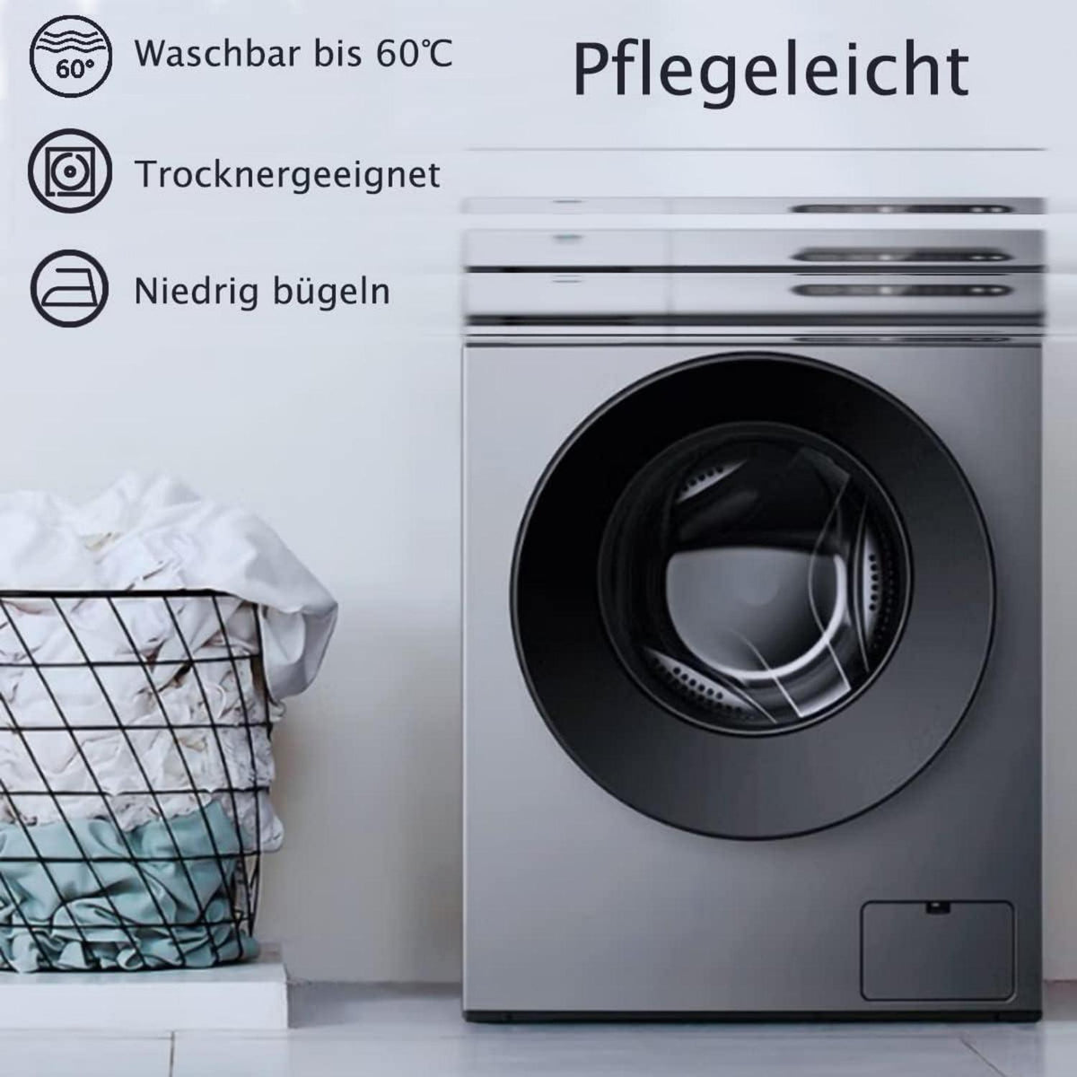 2er Set Samt Kissenbezüge 40x80 Anthrazit Kuschelig & Warm