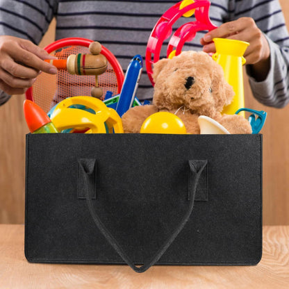 Filztasche XXL 61x32x32cm - 2er Set Dunkelgrau