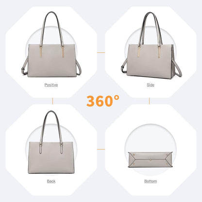 Schultertasche Damen Henkeltasche Groß Handtasche Elegant PU Leder