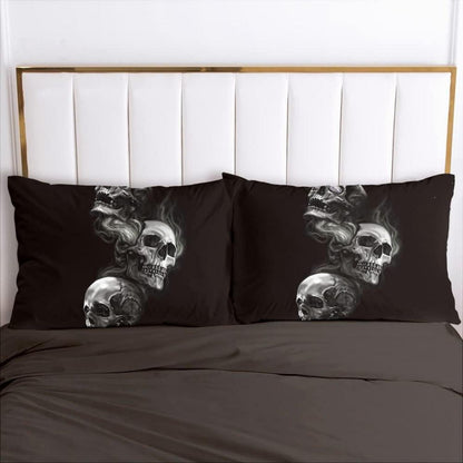 Gothic Schädel Bettwäsche-Set 135x200cm, 4-teilig