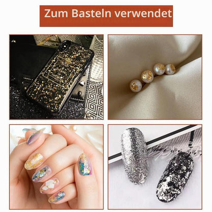 120 Blatt Imitation Blattgold – 3 Farben zum Basteln & Dekorieren