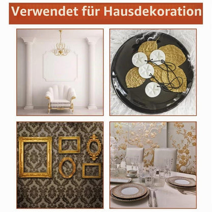 120 Blatt Imitation Blattgold – 3 Farben zum Basteln & Dekorieren