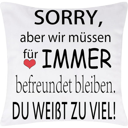 Geschenke für Freundin Kissenbezug 45x45cm Geburtstag