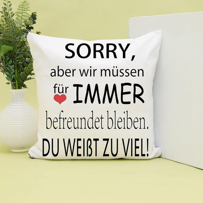 Geschenke für Freundin Kissenbezug 45x45cm Geburtstag