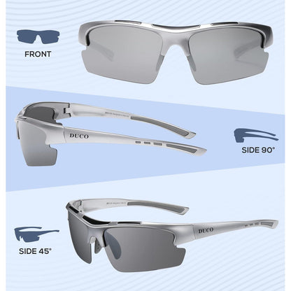 Polarisierte Sport Sonnenbrille für Herren TR90 Frame UV400