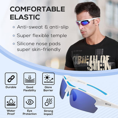 Polarisierte Sport Sonnenbrille Herren TR90 Rahmen für