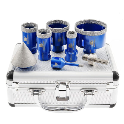 Diamantbohrer Set mit 50mm Fasenbohrer für Fliesen & Stein