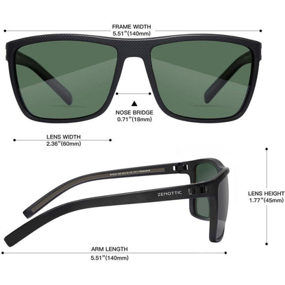 Polarisierte Sonnenbrille Herren Leichte TR90 Rahmen UV400