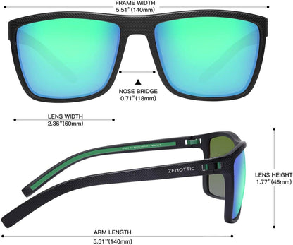 Polarisierte Herren Sonnenbrille TR90 Rahmen UV400 Schutz